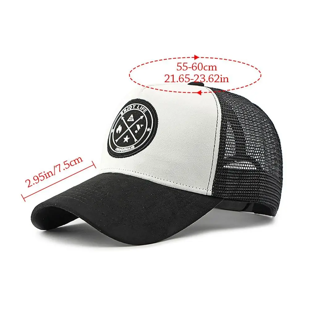 Casquette de Baseball d'été en fil de maille de Sport, Patch de lettres, chapeau à rabat décontracté, Hip Hop brodé, casquette de camionneur pour l'extérieur