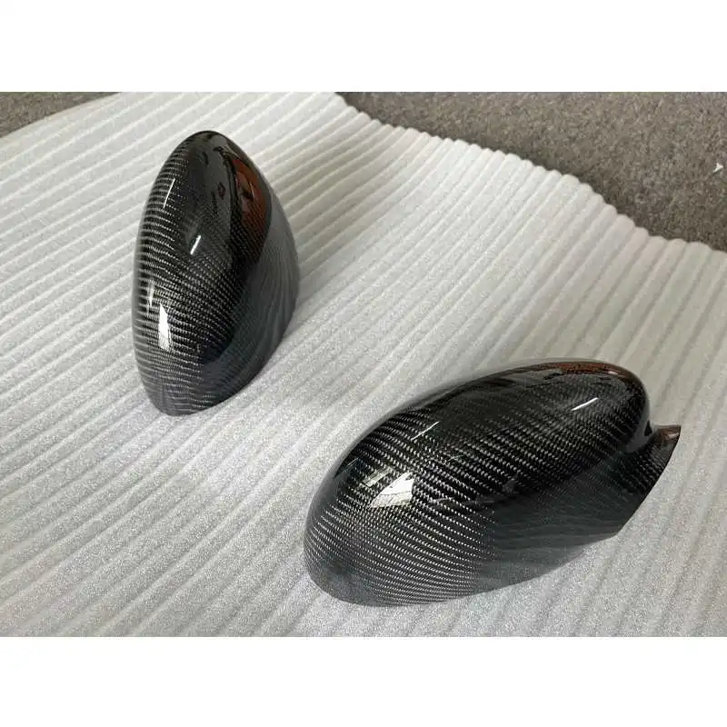 Real Carbon Fiber Add-on Side Mirror Cover Caps for BMW M3 E46 2001-2006