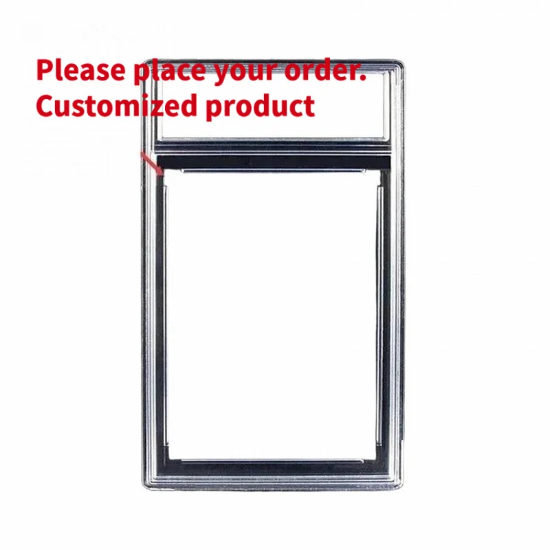 custom.Modern Plastic Graded Card Slab Protector Display Box Magnetic Trading Cards Holder Pro