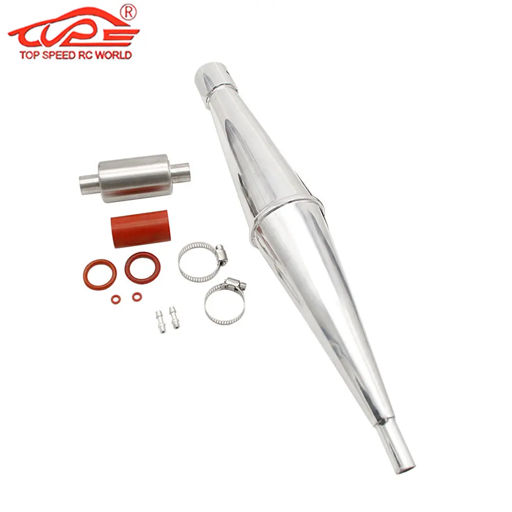 

Aluminium Exhaust Pipe or Metal Muffler Pipes Kit for Rc Boat RCMK QJ Zenoah CY Marine Gas BWS 23cc-30.5cc Engine Parts