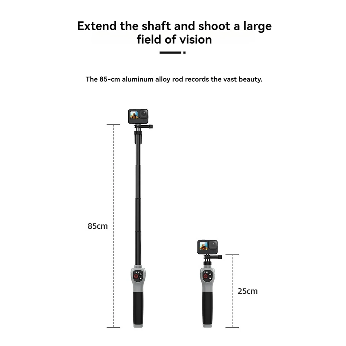 

TCE Underwater Selfie Stick Waterproof Diving Extendable Selfie Stick Wireless Remote Control for Hero 8 9 10 11 12