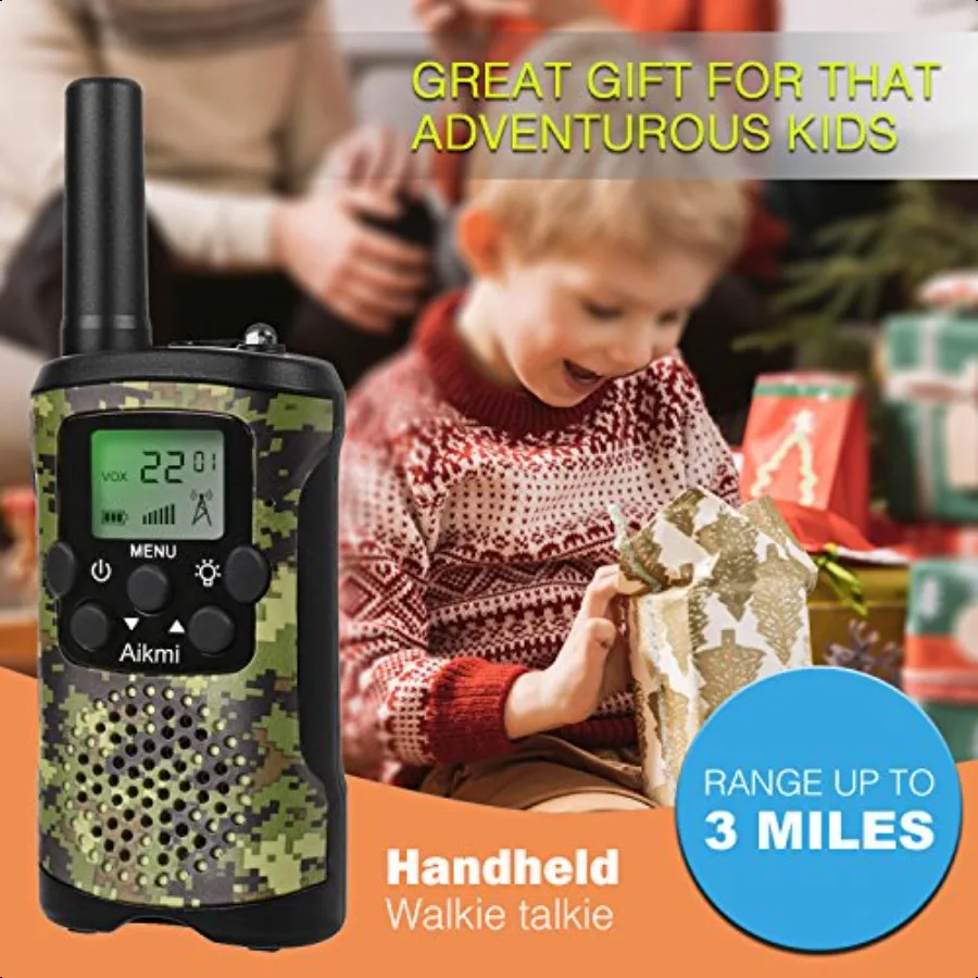 Walkie Talkies for 22 Channel 2 Way Radio iles Long Range Handheld Walkie Talkies Durable Toy Best Birthday Gifts for 6 Year Ol