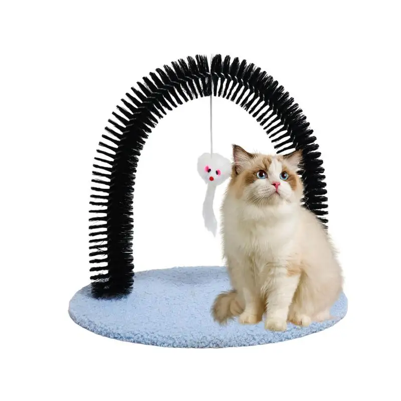 

Cat Scratcher Cat Arch Grooming Brush Scratching Arch Hair Massager Bristle Tools For Shedding Cleaning Kitten Rabbit