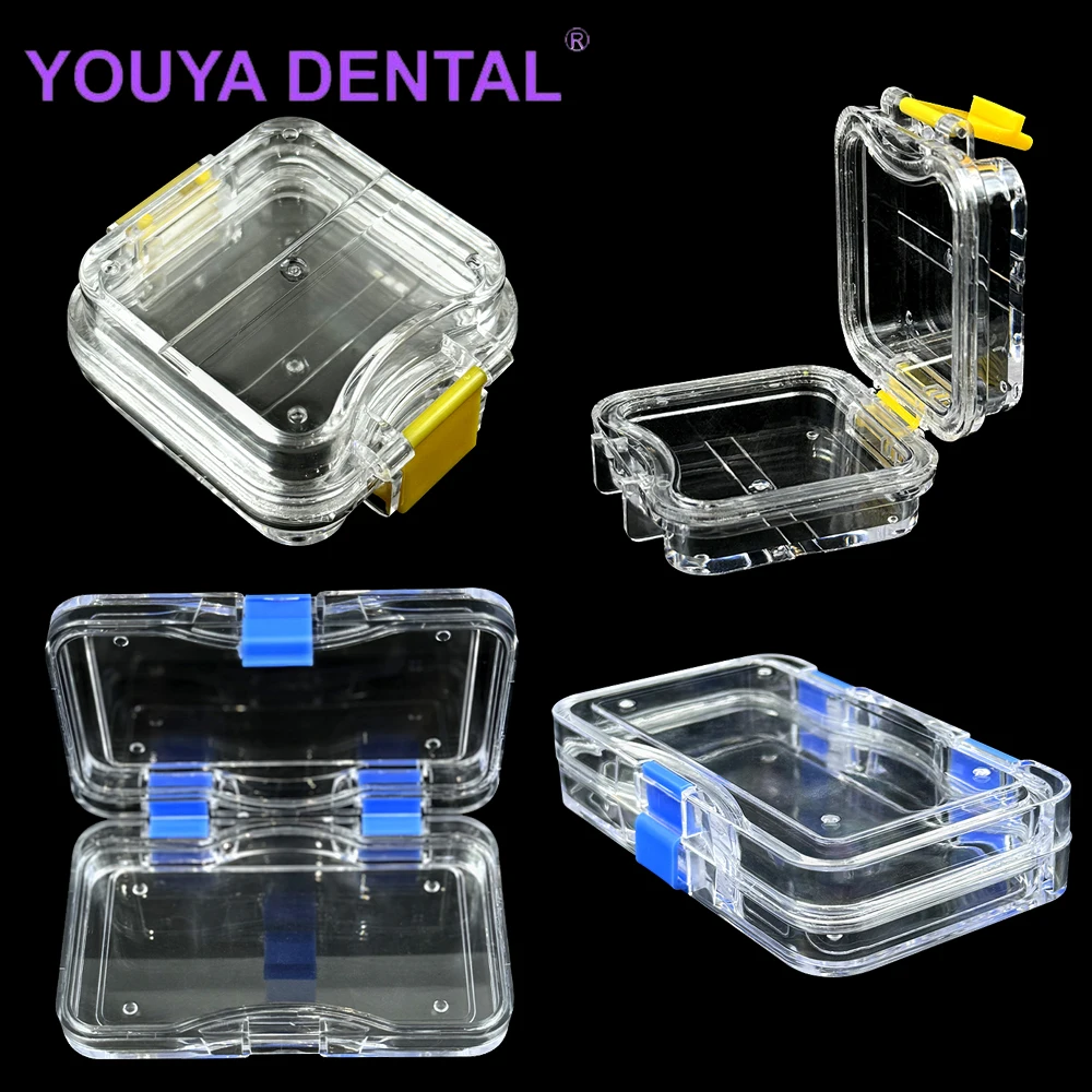 

1Pcs Denture Storage Box With Transparent Flexible Film Dentistry Material Plastic Membrane Cases Small Dental Crown Container