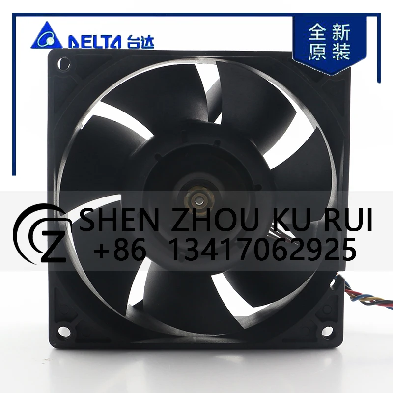 دلتا 12 فولت 24 فولت 48 فولت تيار مستمر 50 فولت 0.70A التيار المتناوب EC 9038 90X90X38 مللي متر 9 سنتيمتر PWM خزانة محول تردد المزدوج الكرة تحمل AFC0948DE مروحة التبريد #3