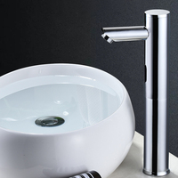 Touchless Sensor Faucet, Brass Construction, 1.8 GPM Water Flow, Electroplated Chrome Finish, Ceramic Valve