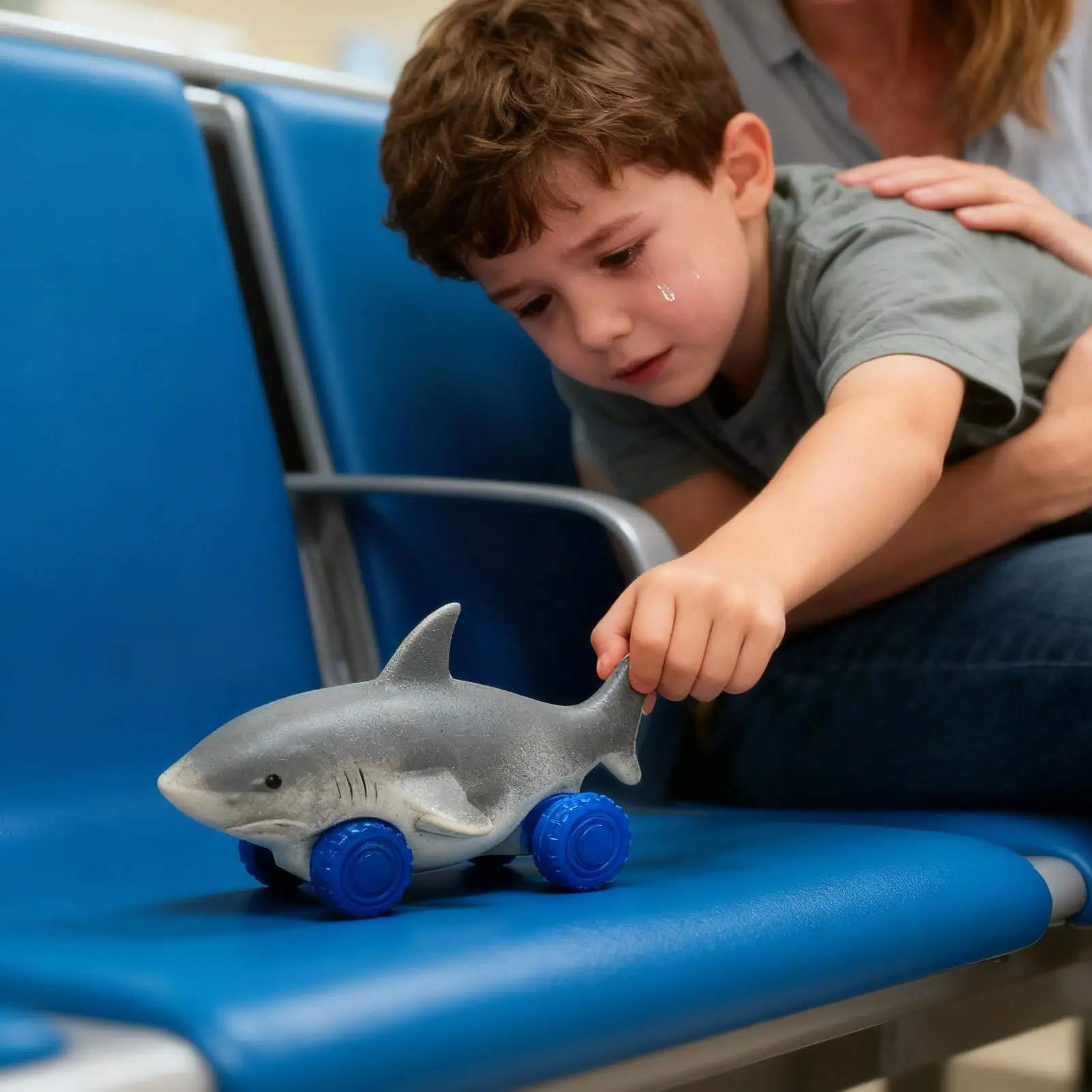 ポータブルシャークスクイーズおもちゃ車 シャークプルアップカー クリエイティブシャークスクイーズ変形車 スライディングシャークプルアップトイ 感覚玩具