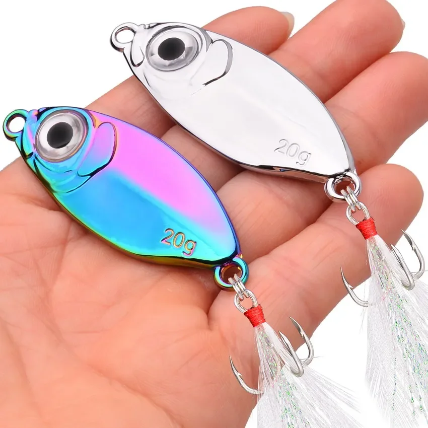 1PCS 5g 7g 10g 15g 20g Metal VIB Fishing Lure Spinner Sinking Spoon Pin Crankbait Sequins Baits Fishing Tackle