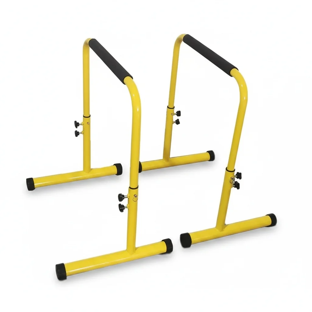 

Adjustable Parallel Bars, Steel 200kg Capacity Push-Up Stand, 78-100cm Height, Indoor Dip Station, Home Gym Equipment
