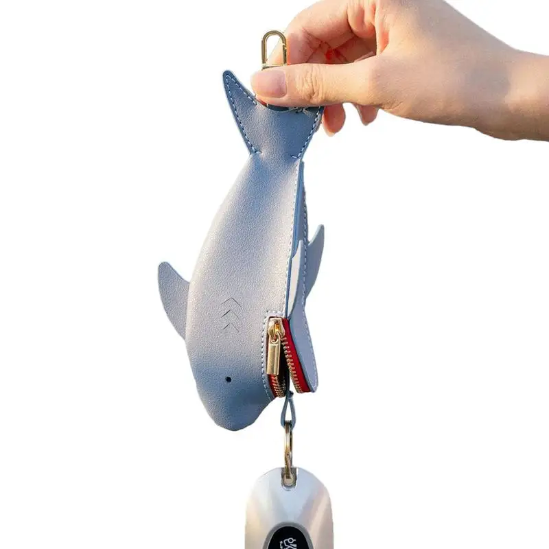 Whale Shark Coin Purse Novelty Coin Pouch Animal Zipper Keychain Change Purse Cartoon Cosmetic Items Bag Small Wallet