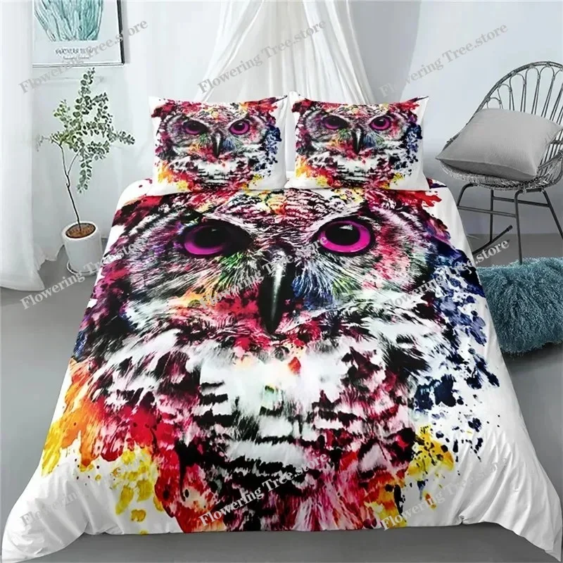 

Painting Animals 3d Duvet Cover Set Single Twin Double Queen King Cal King Size Bed Linen Set