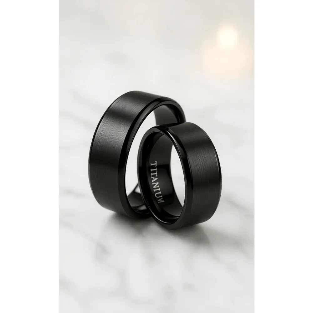 

Титановое обручальное кольцо для мужчин 6 мм 8 мм, гипоаллергенное, легкое, с матовой поверхностью и полированными краями, комфортная посадка, размеры 7-13