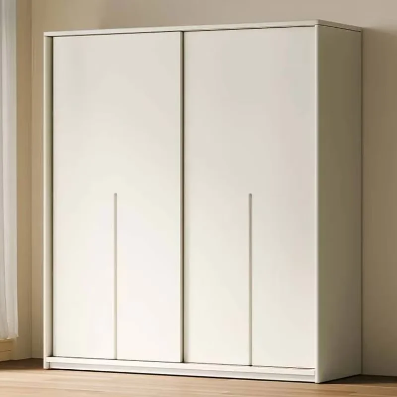 Nordic White Wardrobe Multifunction Aesthetic Storage Hotel Closet Armable Clothes Sliding Doors Penderie Wardrobes Furniture