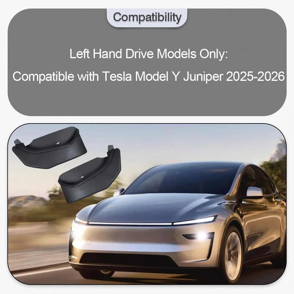

2pcs Front or Rear Door Storage Box For Tesla Model Y Juniper 2025-2026 Car Door Side Storage Box Organizer Accessories