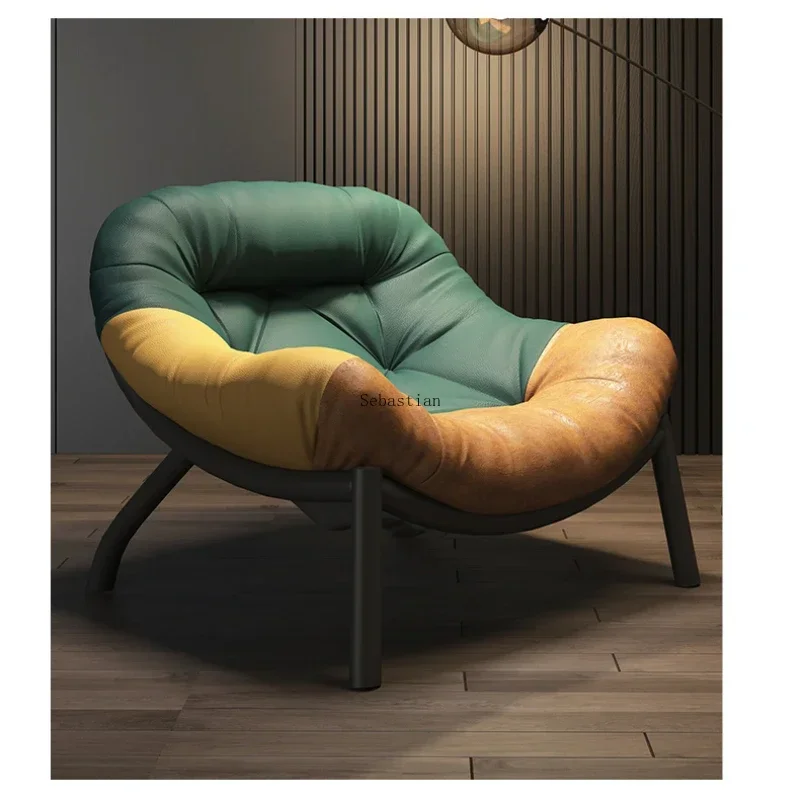 

ZSingle Person Light Luxury Italian Minimalist Designer Balcony, Leisure Living Room, Creative Lazy Sofa Chair FurnitureZ