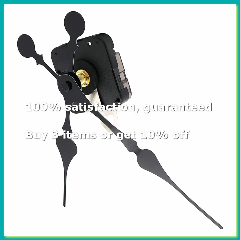 9Pack X(16mm Quartz DIY Wall Clock Motor Kit Movement Mechanism Big Spade Clock Parts Repair Replacement Movement)