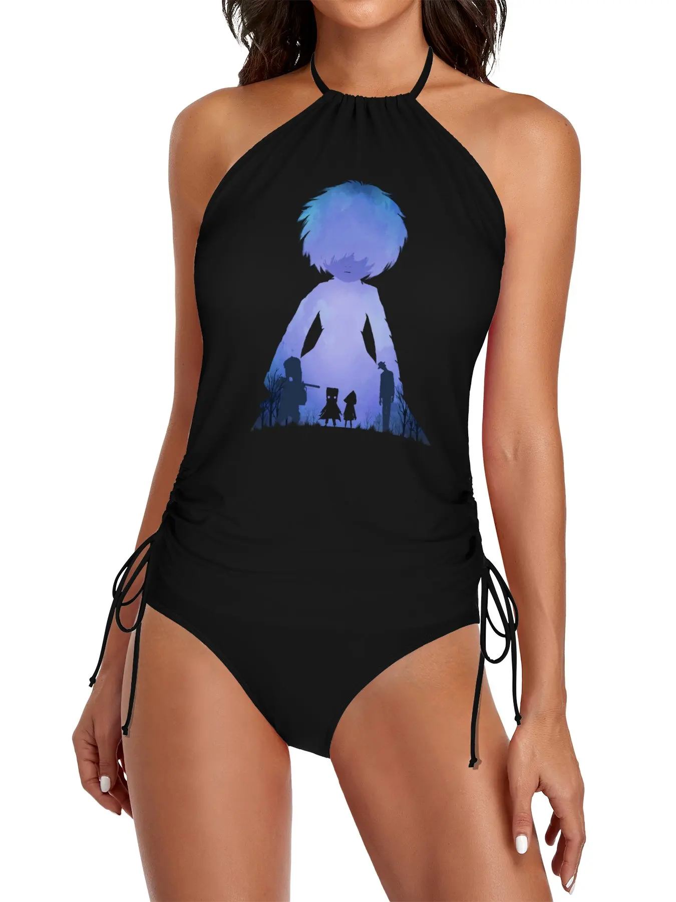 

Nightmares - Illusion Split Swimsuit Set swimwear 2025 woman Sexy swimsuit vacation outfits woman bikini women 2025