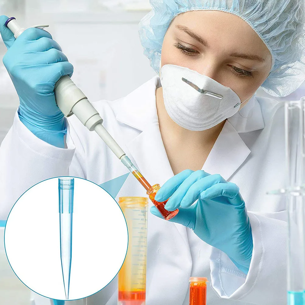 

500pcs Disposable Universal Pipette Tips Clear Plastic Liquid Transfer Tips For Laboratory Analysis Scientific
