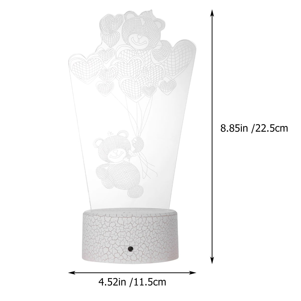 

3D Night Light LED Bear USB Rechargeable Touch Control Soft Glow Bedroom Party Home Decor Energy Saving Remote