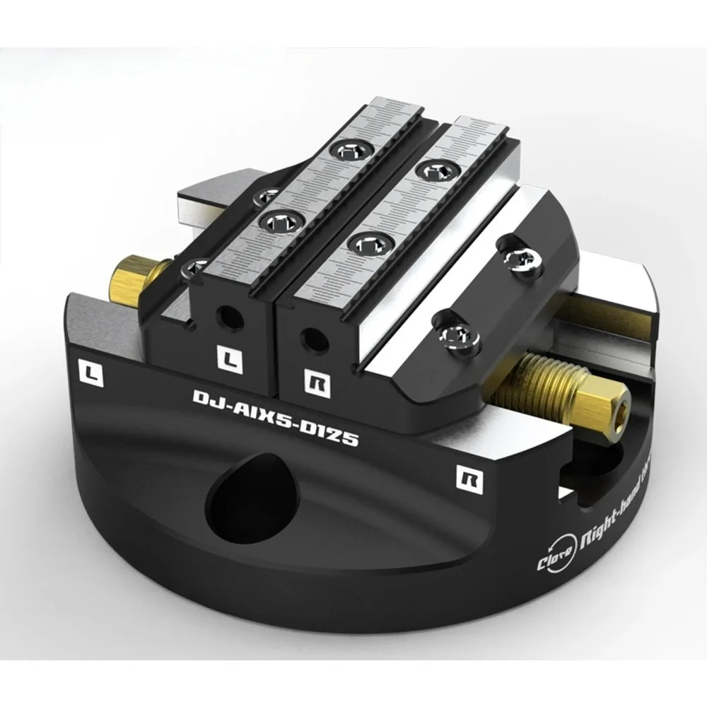 4 5 Axis CNC Self-Centering Disc Vise 0.02mm High Precision 150Nm Clamping Torque Hardened Alloy Steel CNC Milling Machine Tool
