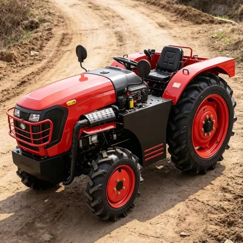 

Customized 2026 Hot-selling Ride-on Wheeled Rotary Tiller & Deep Tilling Four-Wheel Tractor, High Efficiency Farm Cultivator