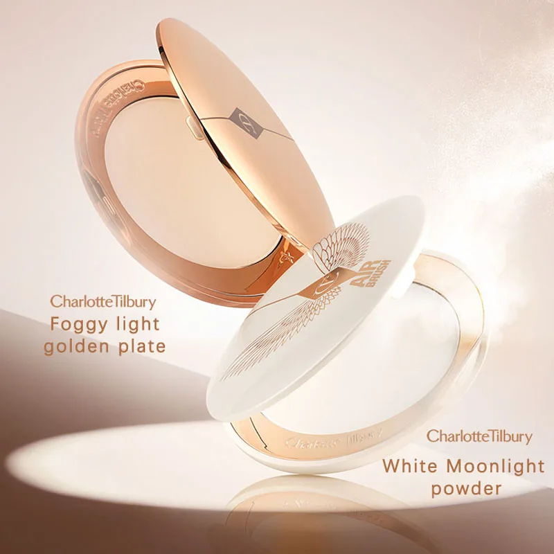 샬롯 틸버리 스몰 골드 플레이트 앤 화이트 문라이트 파우더 매트 하이 글로스 페이셜 그루밍 라이트웨이트 롱래스팅 메이크업