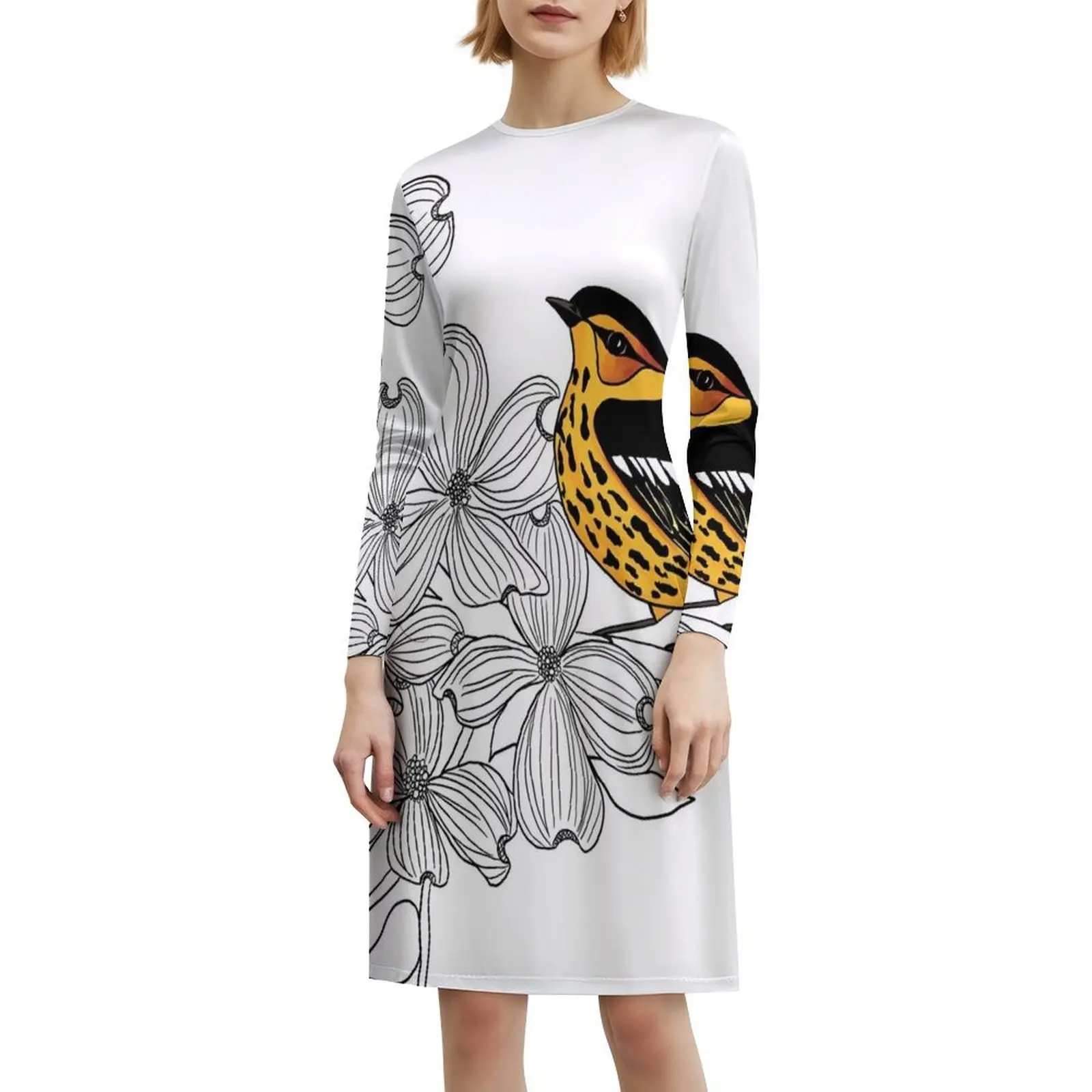 فستان كيب ماي واربلر بوهو أنيق أنيق لحفلات الزفاف على الشاطئ وطيور الطيور والطبيعة والحياة البرية كيب للنساء