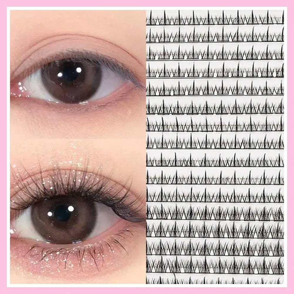 Pestañas postizas segmentadas, aspecto Natural, pestañas de tres pasos, maquillaje DIY, herramienta de extensiones de girasol de gran capacidad, A9U8