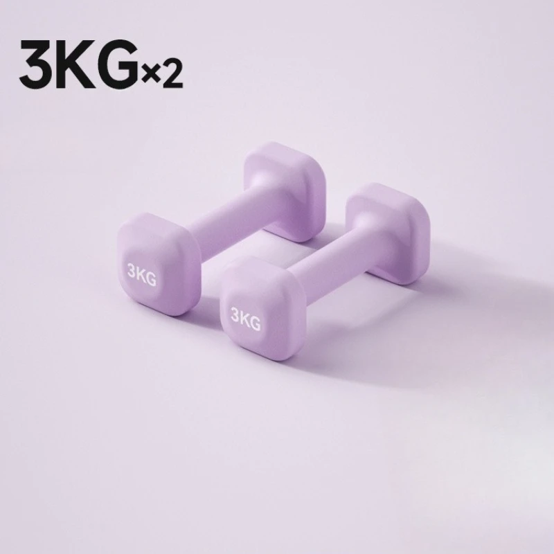 دمبل مربعة للنساء، معدات اللياقة البدنية المنزلية باللون الوردي مع تصميم غير قابل للانزلاق، مثالية لتشكيل الجسم بالكامل وتدريبات القوة #4