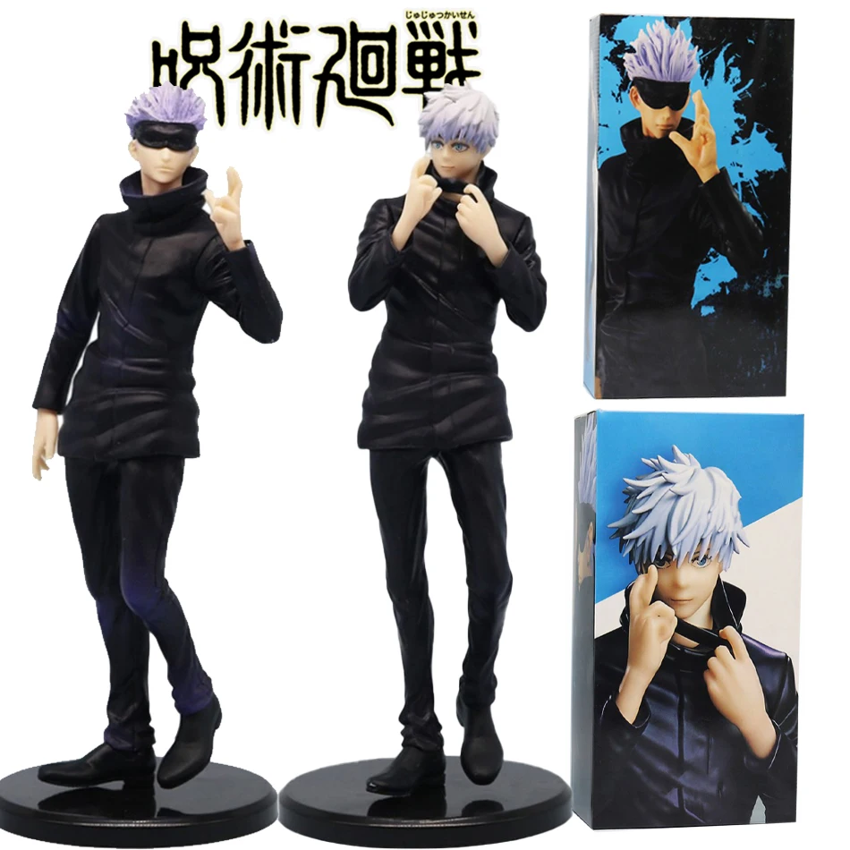 19cm 呪術廻戦 アニメフィギュア 五条悟 アニメスタチュー PVCアクションフィギュア コレクションモデル おもちゃ 子供用飾り人形