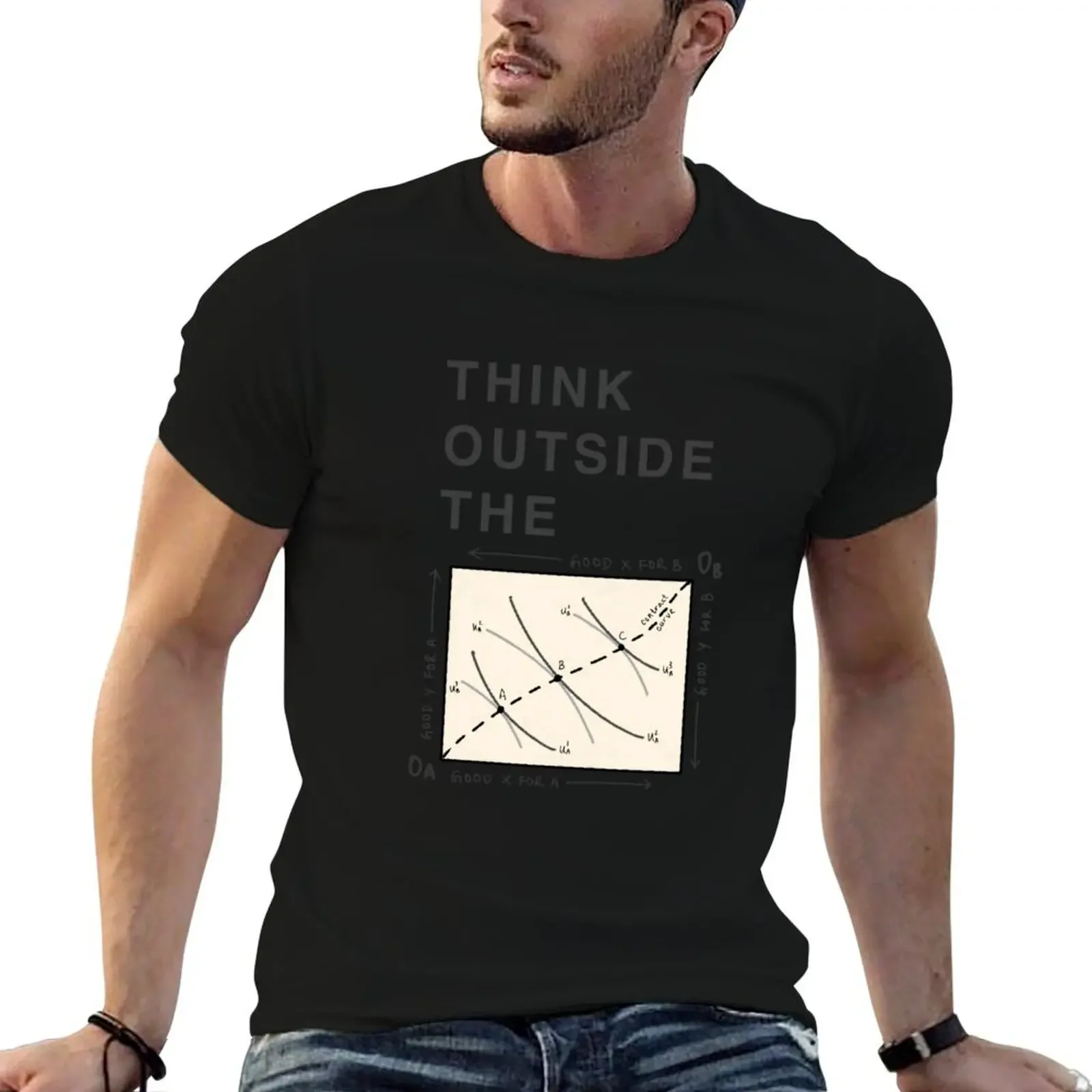 Think outside the Edgeworth box grayscale T-Shirt designer shirts blacks heavyweights anime shirts men