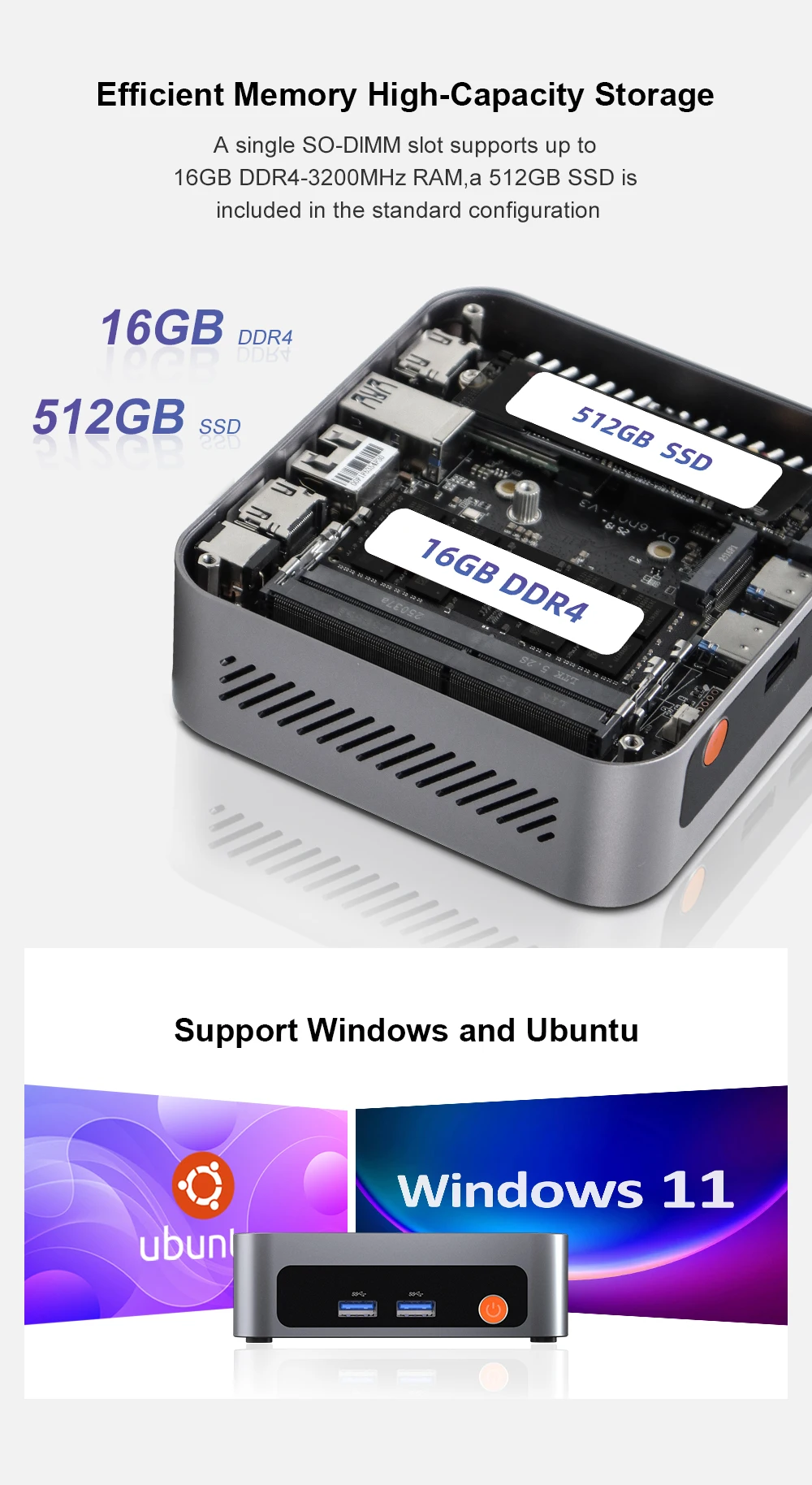 Ninkear M7 Mini PC (Intel Core i7-1185G7, 16GB RAM, 512GB SSD) — Supports triple-display output, 4K, Wi-Fi 6, Bluetooth 5.2, dual HDMI, and Type-C ports; pre-installed with Windows 11 Pro (Business Desktop PC)