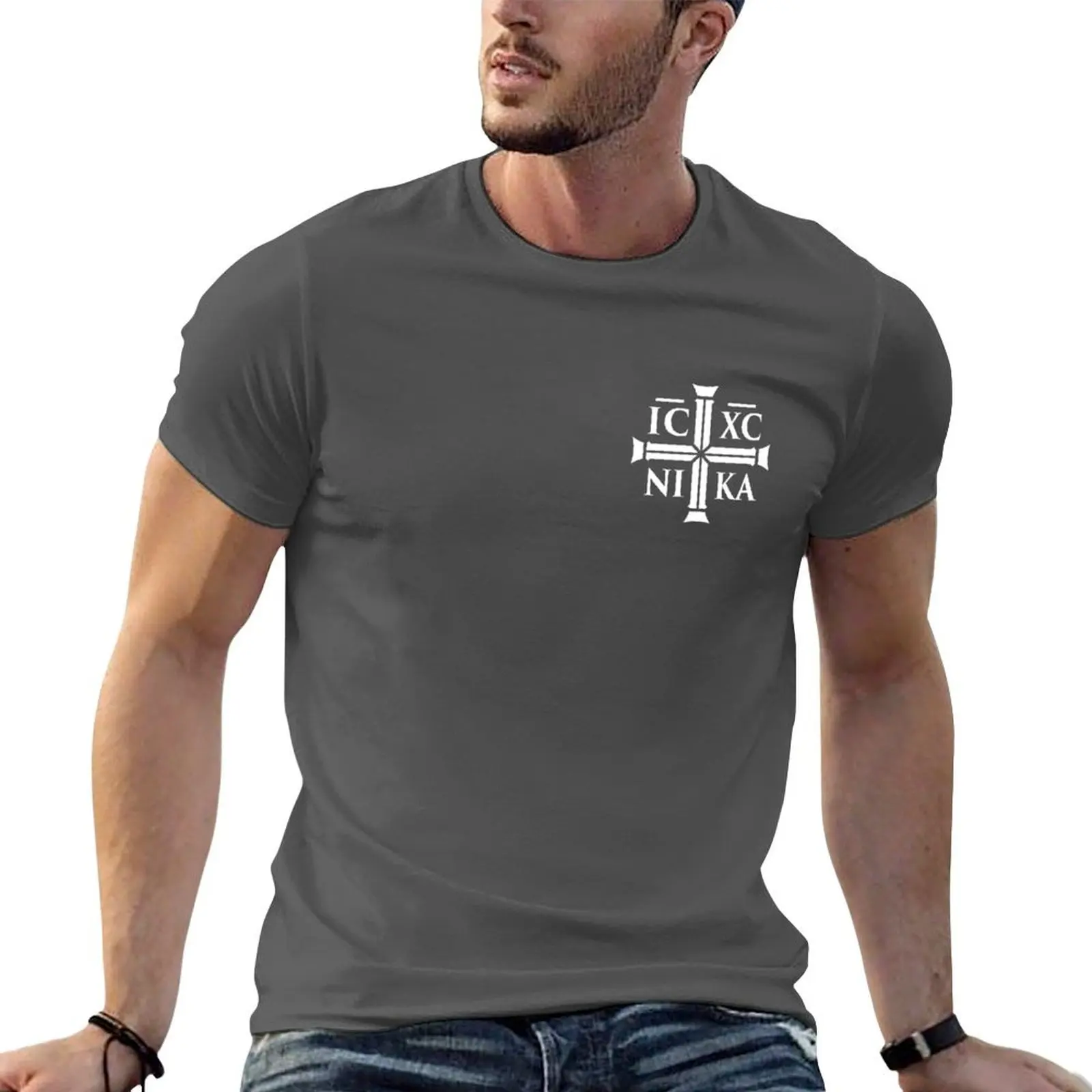 IC XC NIKA - Christian Eastern Orthodox T-Shirt Ultra Soft Breathable Tee Top Men's and Woman's High Quality Y2k Streetwear Top