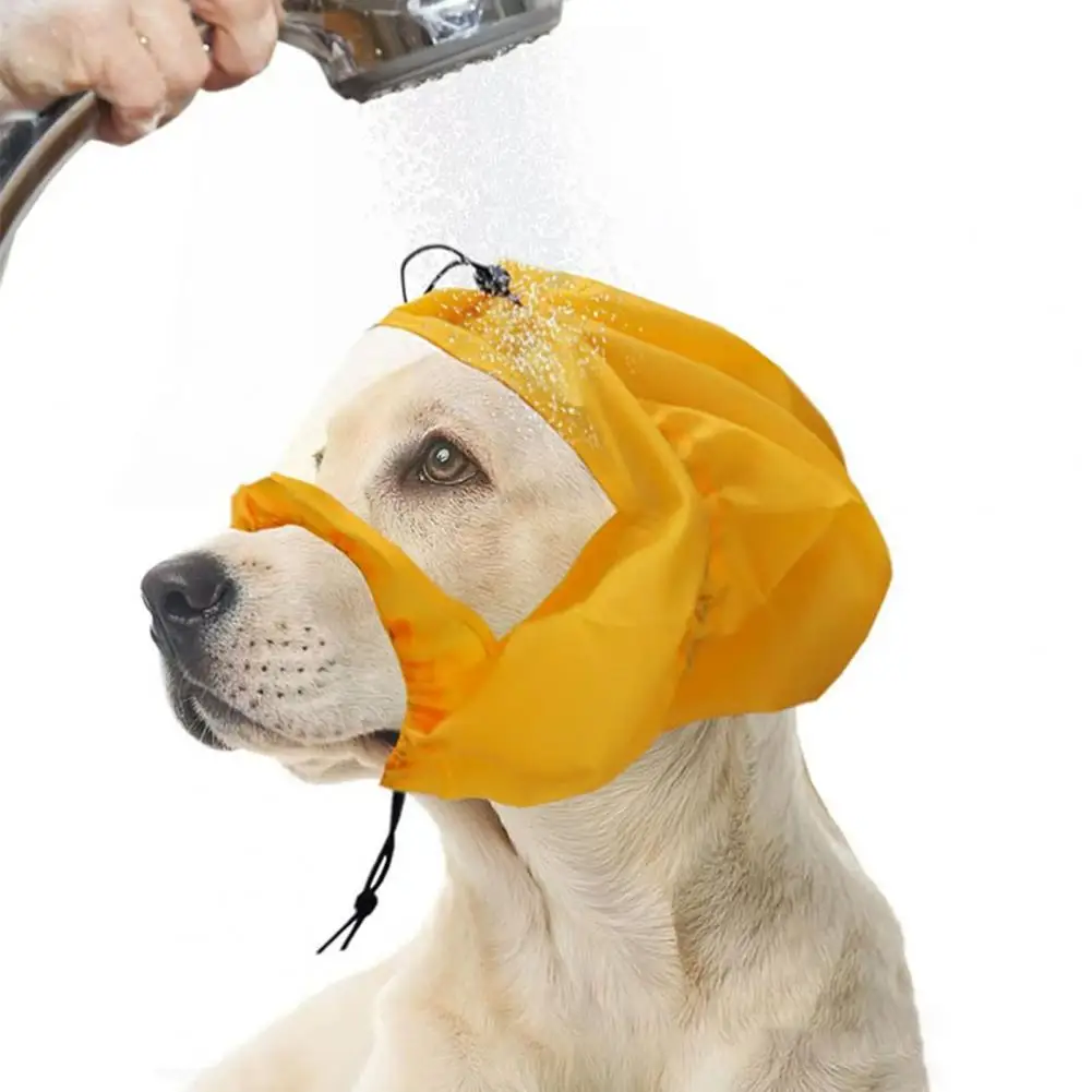 Adjustable Pet Shower Hat Adjustable Pet Bath Cap with Ear for Cats Dogs Waterproof Shower Hat for Small Pets