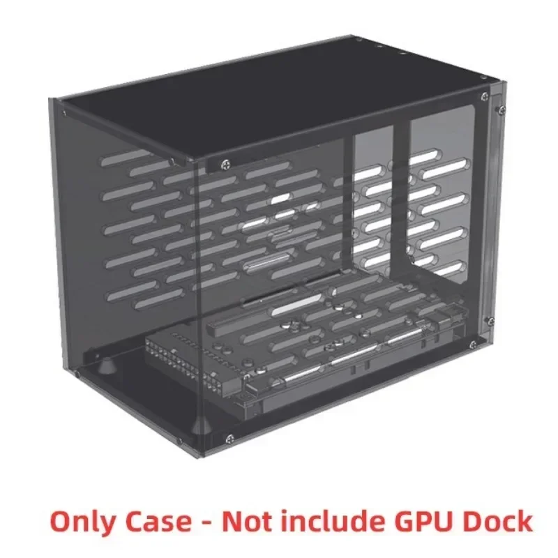 Imagem -03 - Thunderbolt-compatível Case Gpu Dock Placa Gráfica Interna Armação de Metal Placa Acrílica para Atx Sfx Flex Fonte de Alimentação 1u Th3p4g3