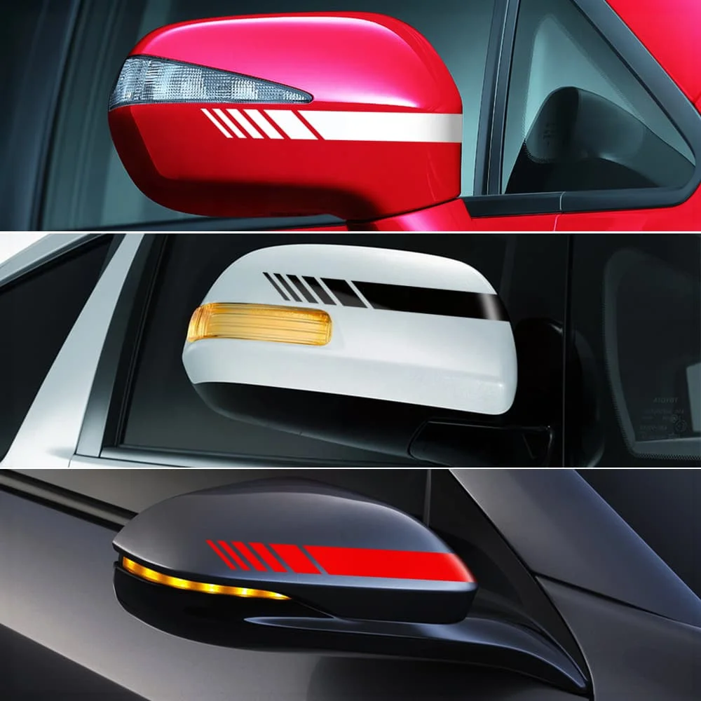 

Car Styling Rearview Mirror Stickers Decoration Accessories for VW Volkswagen Golf 8 2020 Skoda Octavia A8 2021 SEAT Leon MK4
