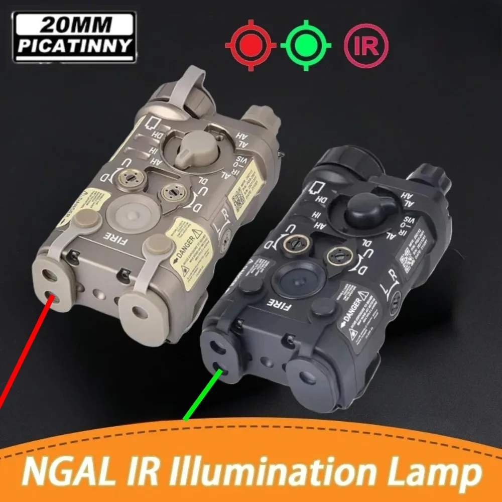 Linterna LED táctica L3 NGAL, indicador láser rojo, azul y verde, accesorios para pistola de visión, puntería con interruptor de presión compatible con riel de 20mm