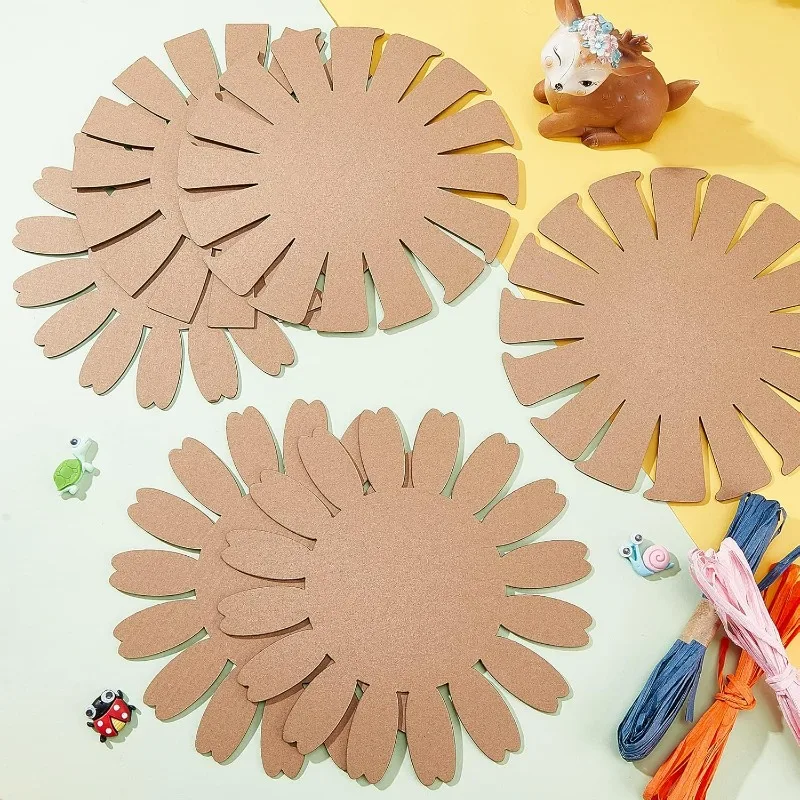 12pcs 19 Inch Round Paper Basket Weaving Knitting Crafts Decoration Basket Making Forms for Handicraft Arts and Crafts Projects