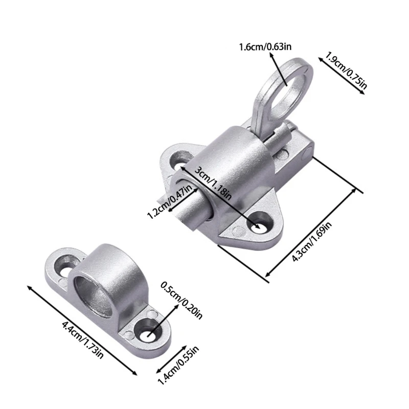 2pcs en en en aluminium verrouillage