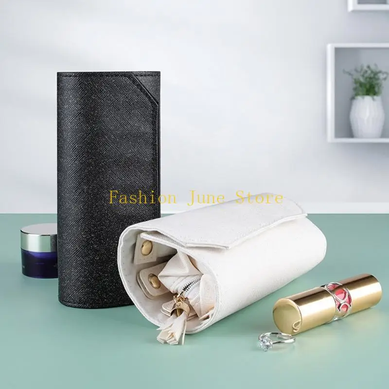 

N5KA Jewelry Storage Roll Bag Multifunctional Watch Bracelet Jewelry Holde