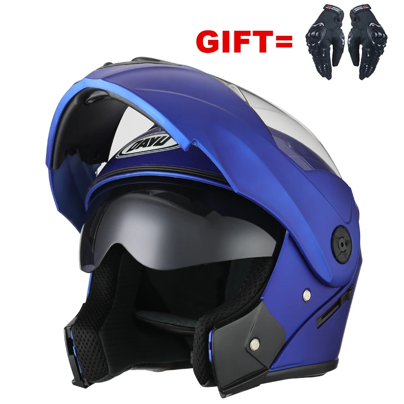 

Flip Up Motocross Racing Helmets Modular Dual Lens Carbon Helf Motorcycle Helmet Full Face Helm Safe Cascos Para Moto dual visor