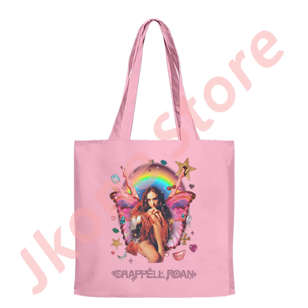 Chappell Roan Fairy Merch Tote Midwest Princess Tour bolsos de hombro para mujeres y hombres, moda Casual, bolso de calle