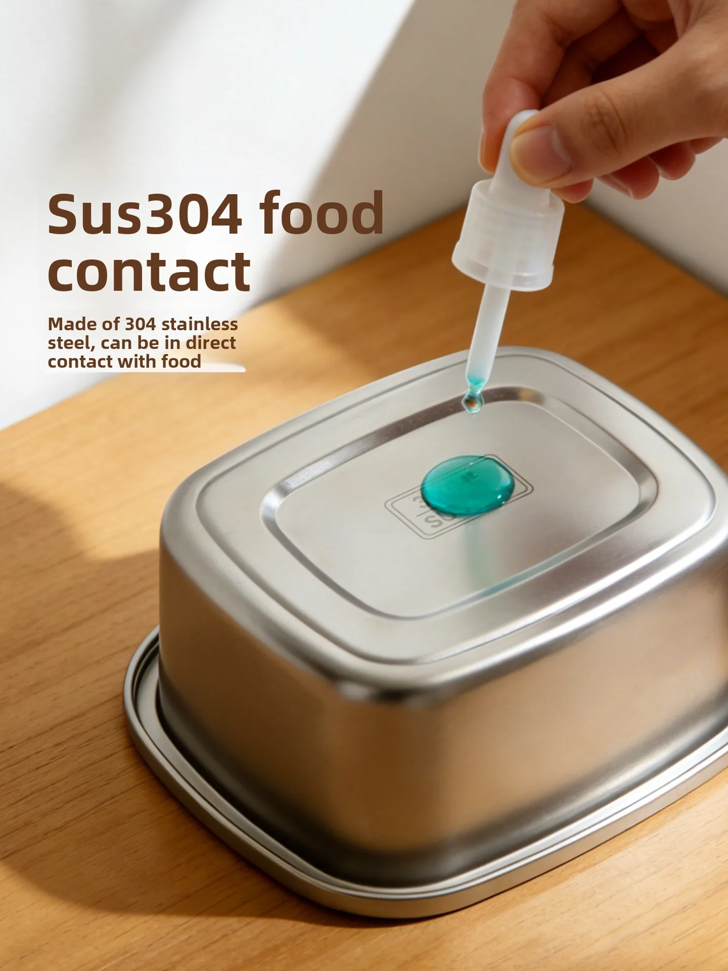 LMM complementary food stainless steel square frozen soup packing box multi-functional heating fresh-keeping box