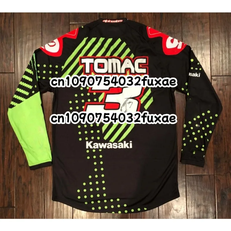 

Мужская футболка Kawasaki Motorcycle Racing Team с длинным рукавом, весенне-осенние женские футболки, новинка 2024, спортивная детская одежда, топы