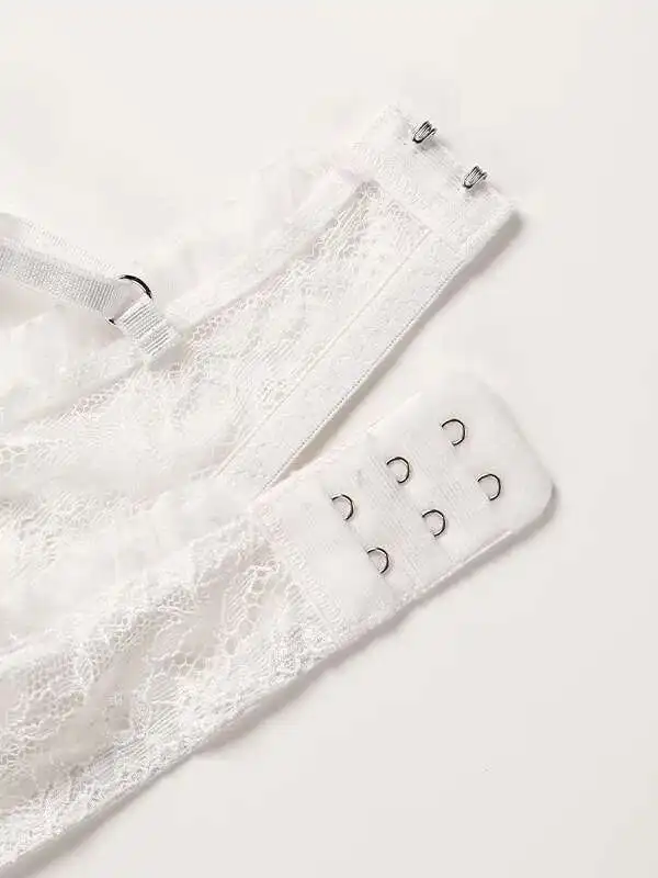 สไตล์ฝรั่งเศสลูกไม้ทองลูกไม้ดอกไม้พิมพ์ชุดบิกินี่สําหรับผู้หญิงBackless Wrapหน้าอกSuspendersบิกินี่Charming FCE6