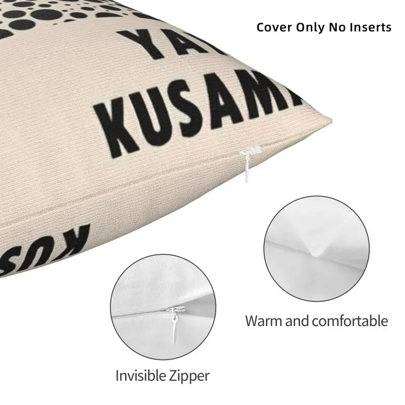 Yayoi Kusama Japanese Exhibition Cushion Cover 40x40cm Soft Nordic Throw Pillow Decoration Salon