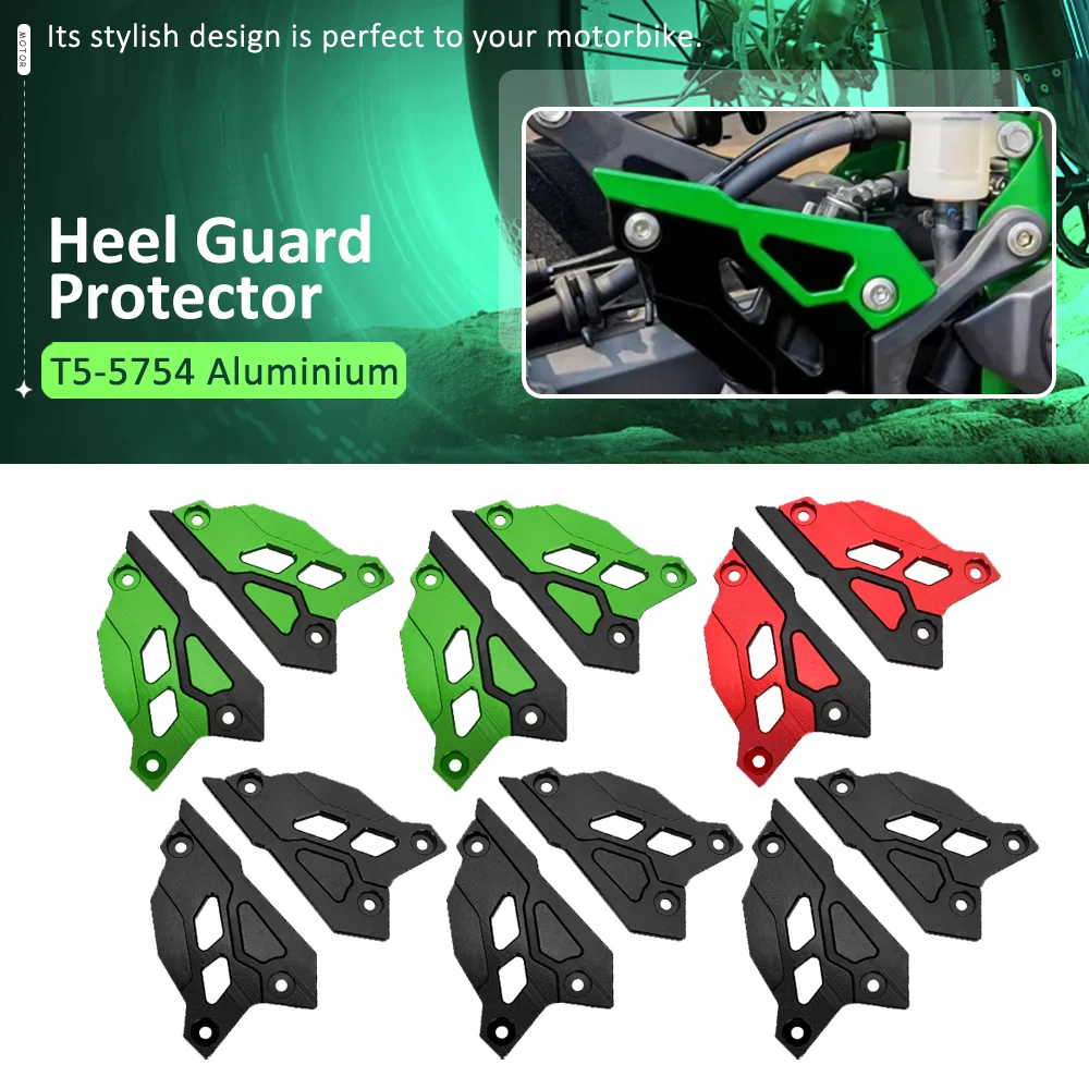 

FOR Kawasaki Z900 2017-2024 Motorcycle Accessories ALUMINIUM Left Right Plates Wing Cover Rear Pedal Heel Guards Z900 ABS Z900SE