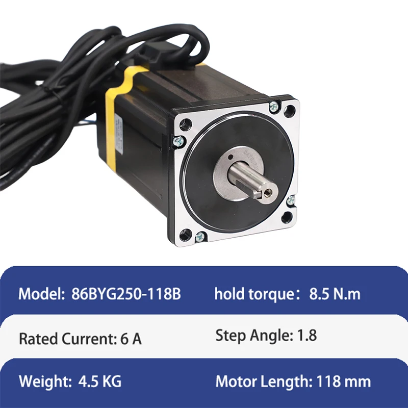 NEMA34 86mm Closed Loop Stepper Motor 8.5Nm 118mm Body Length Hybrid Easy Servo Motor