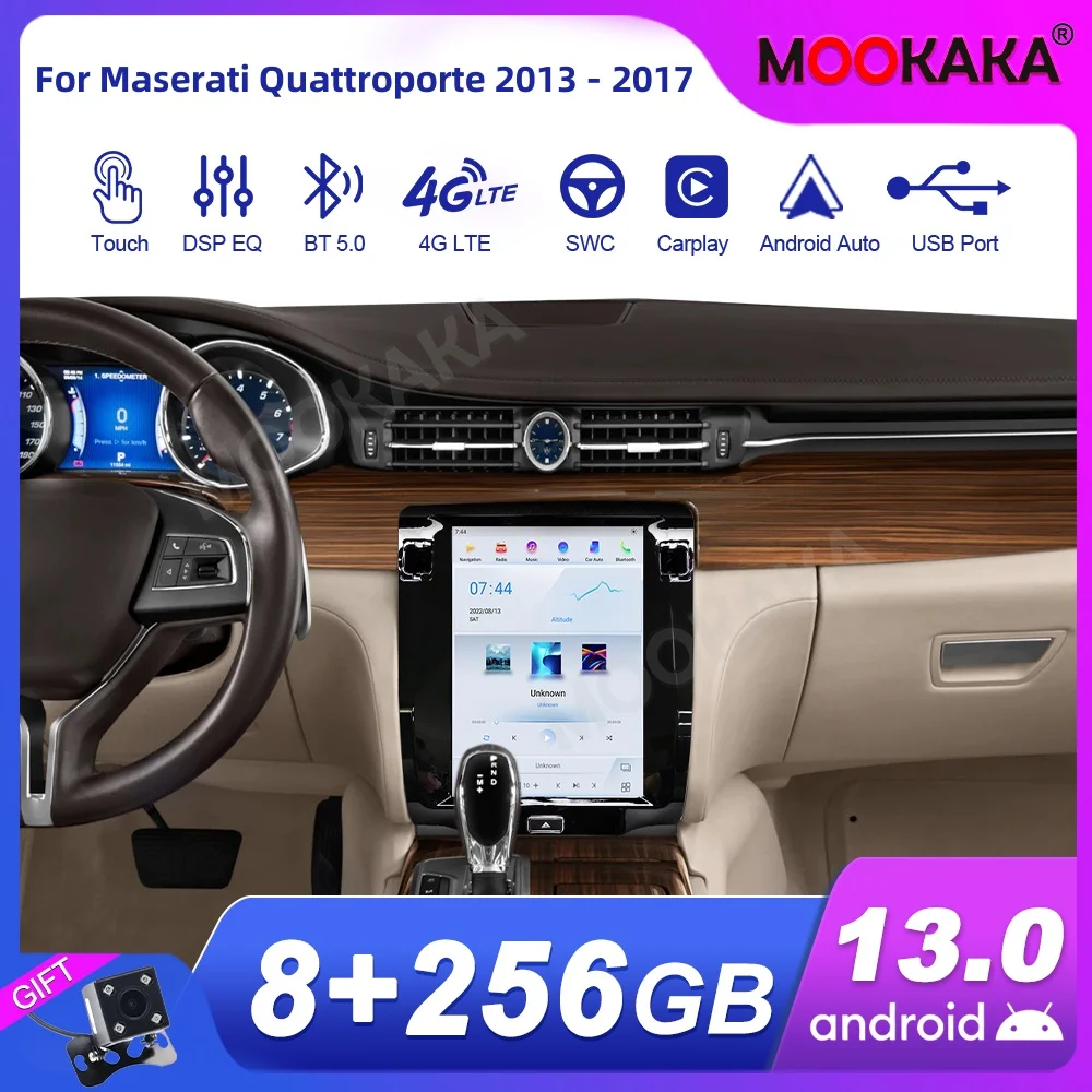 

For Maserati Quattroporte 2013 - 2017 Car Radio Multimedia Player Wireless Carplay Android Auto Autoradio Stereo GPS Navi Head
