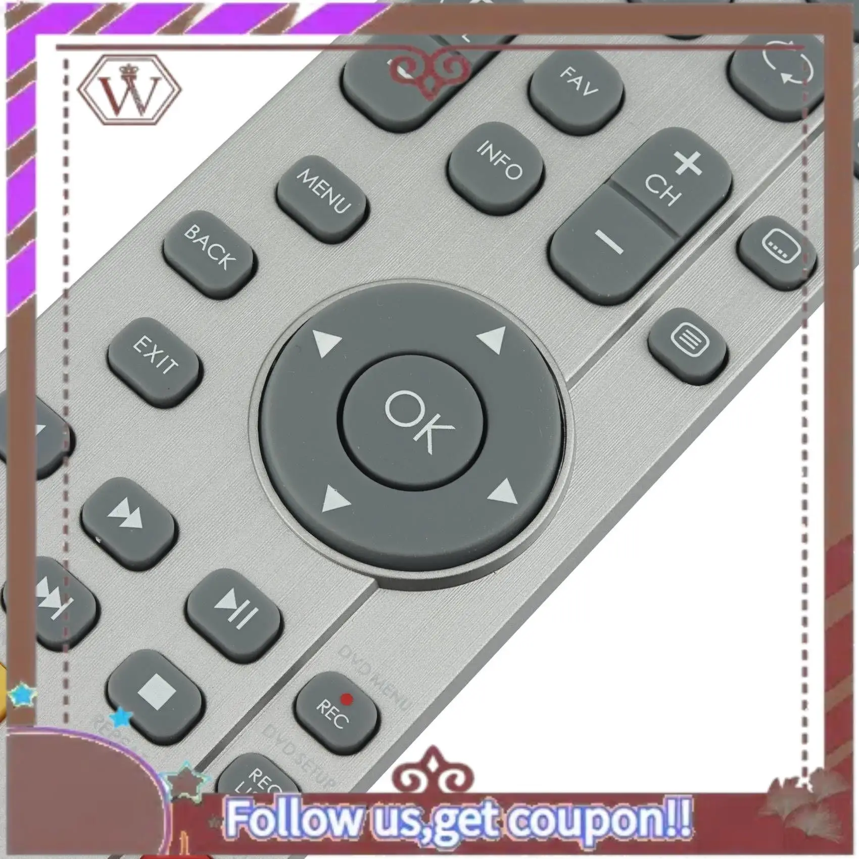 جهاز التحكم عن بعد ABBG-RF SHWRMC0116 لتلفزيون SHARP Aquos الذكي LED مع أزرار Netflix للتحكم في Fernbedienung